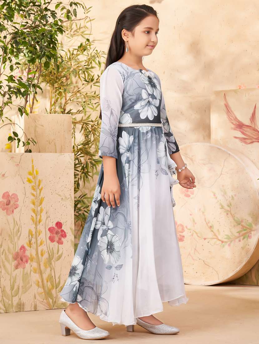 girl cotton blend casual wear frock - 21462344 -  Standard Image - 2