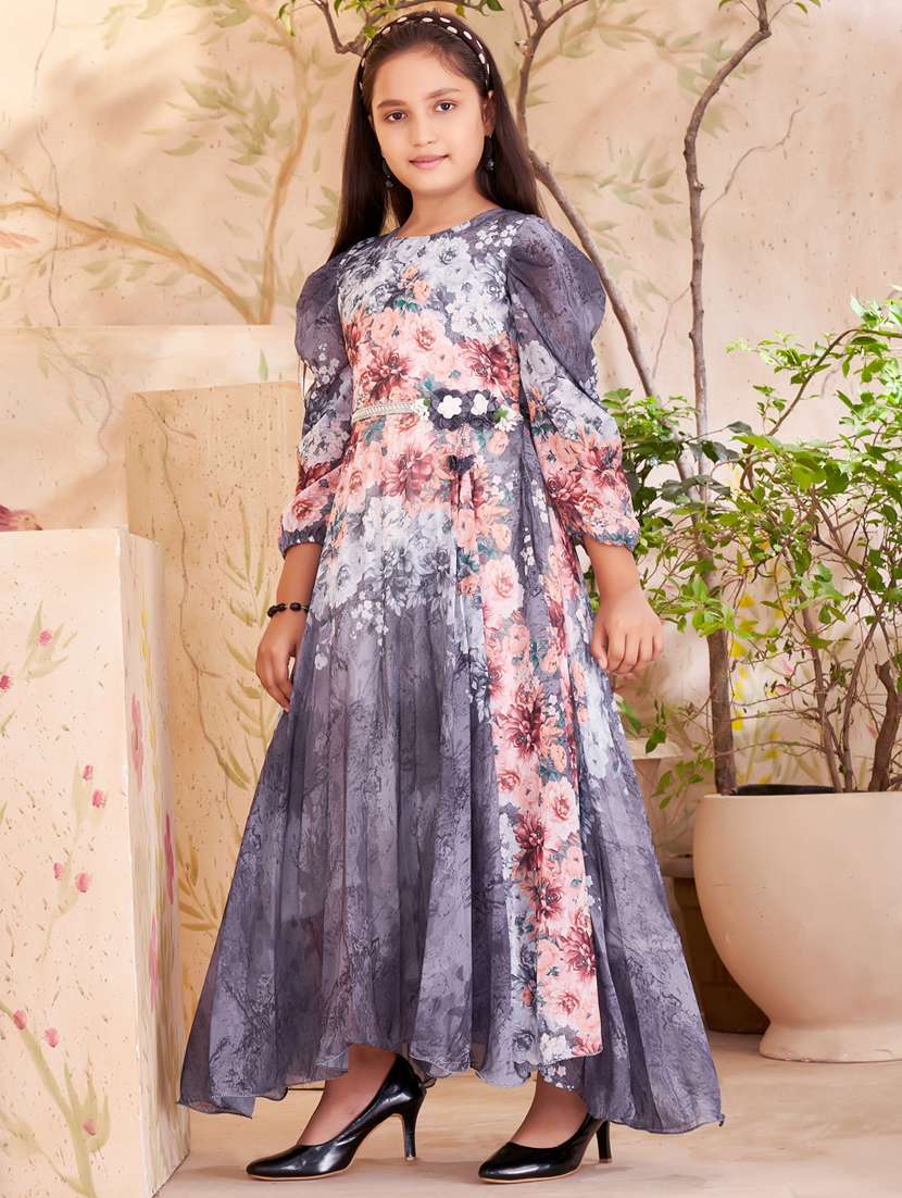girls multicolored floral printed frock - 21462347 -  Standard Image - 2