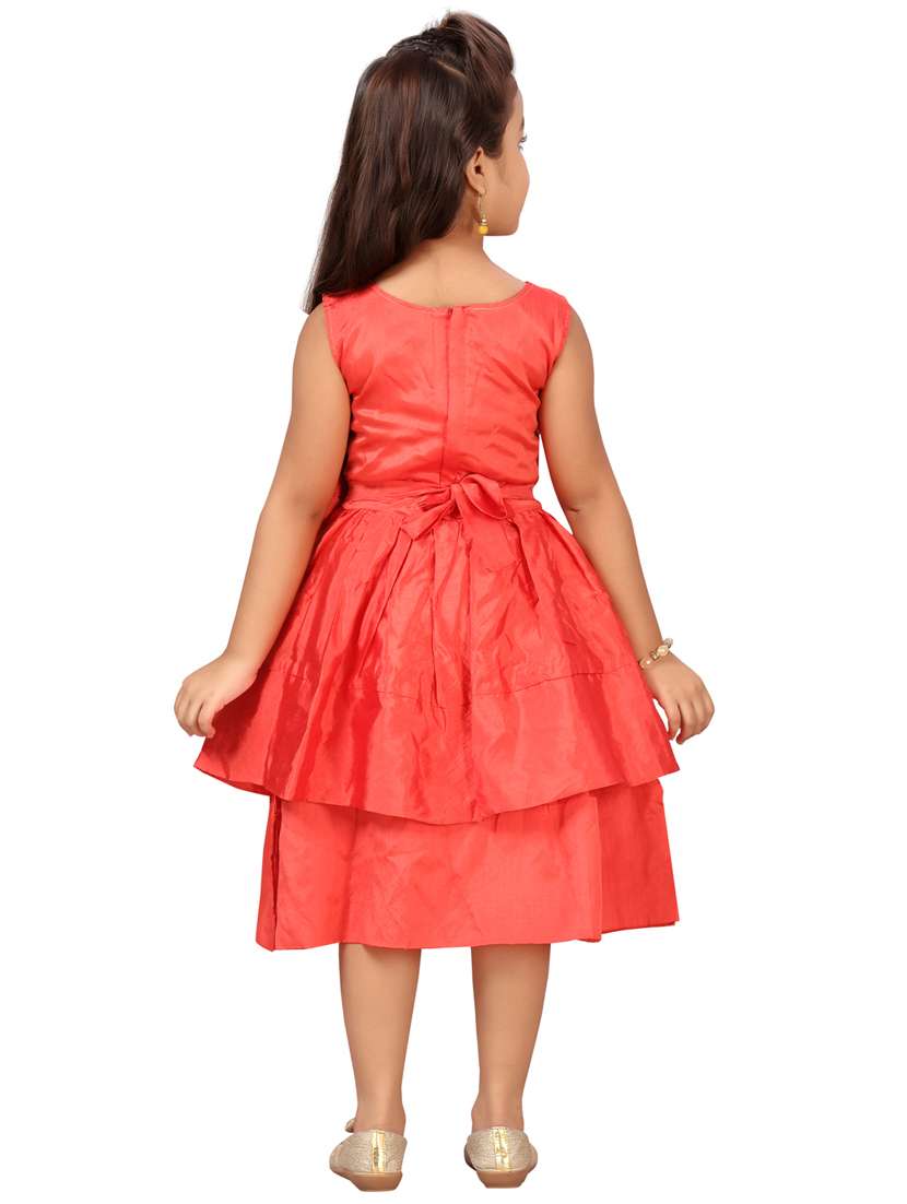 girl sleeveless party wear frock - 21462416 -  Standard Image - 2