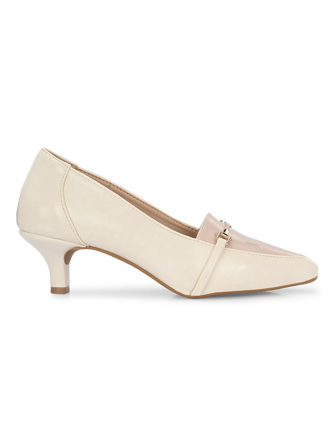 off white slip on pumps - 21462990 - Standard Image - 2
