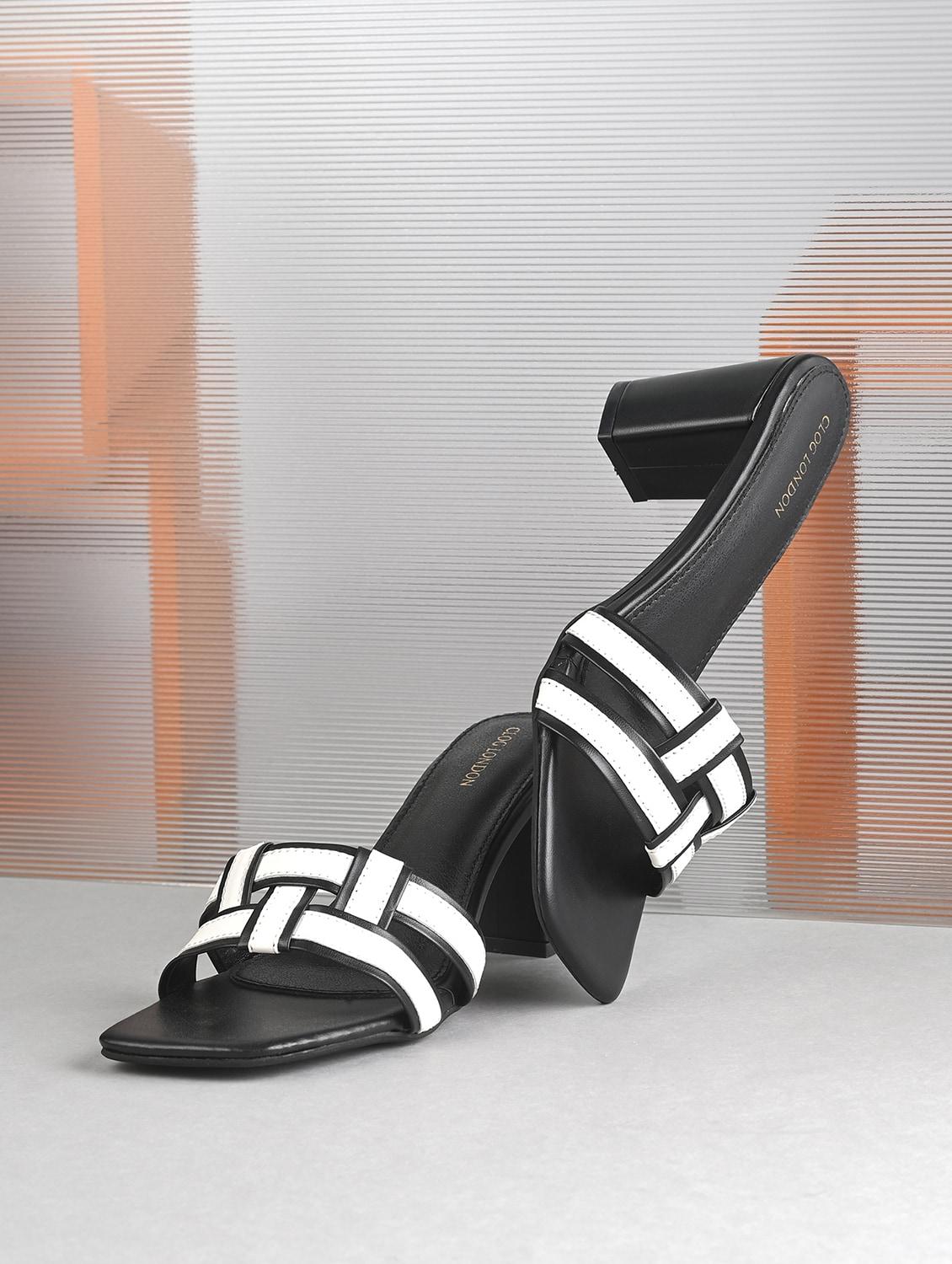 black synthetic slip on sandals - 21463002 -  Zoom Image - 0