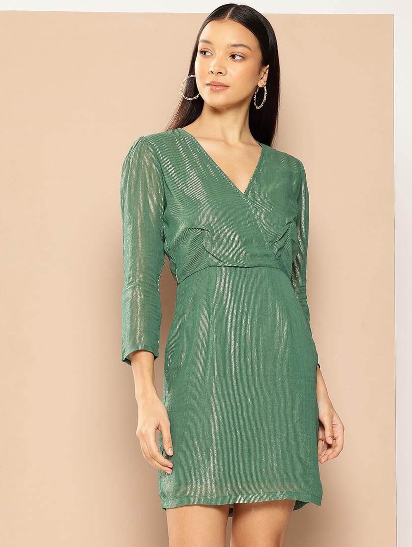 green self-designed sheath dress - 21463176 -  Zoom Image - 0