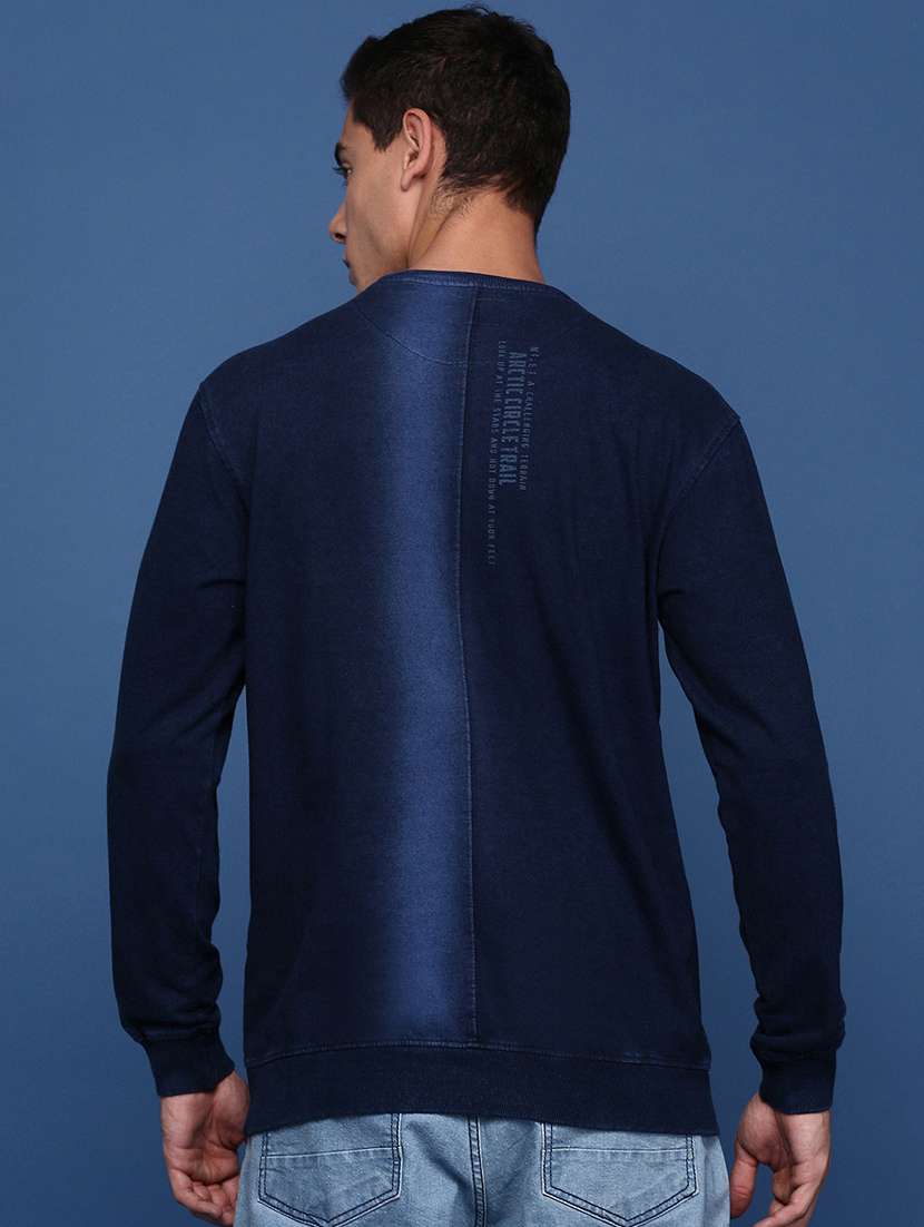 men long sleeves front & back print sweatshirt - 21463192 -  Standard Image - 2