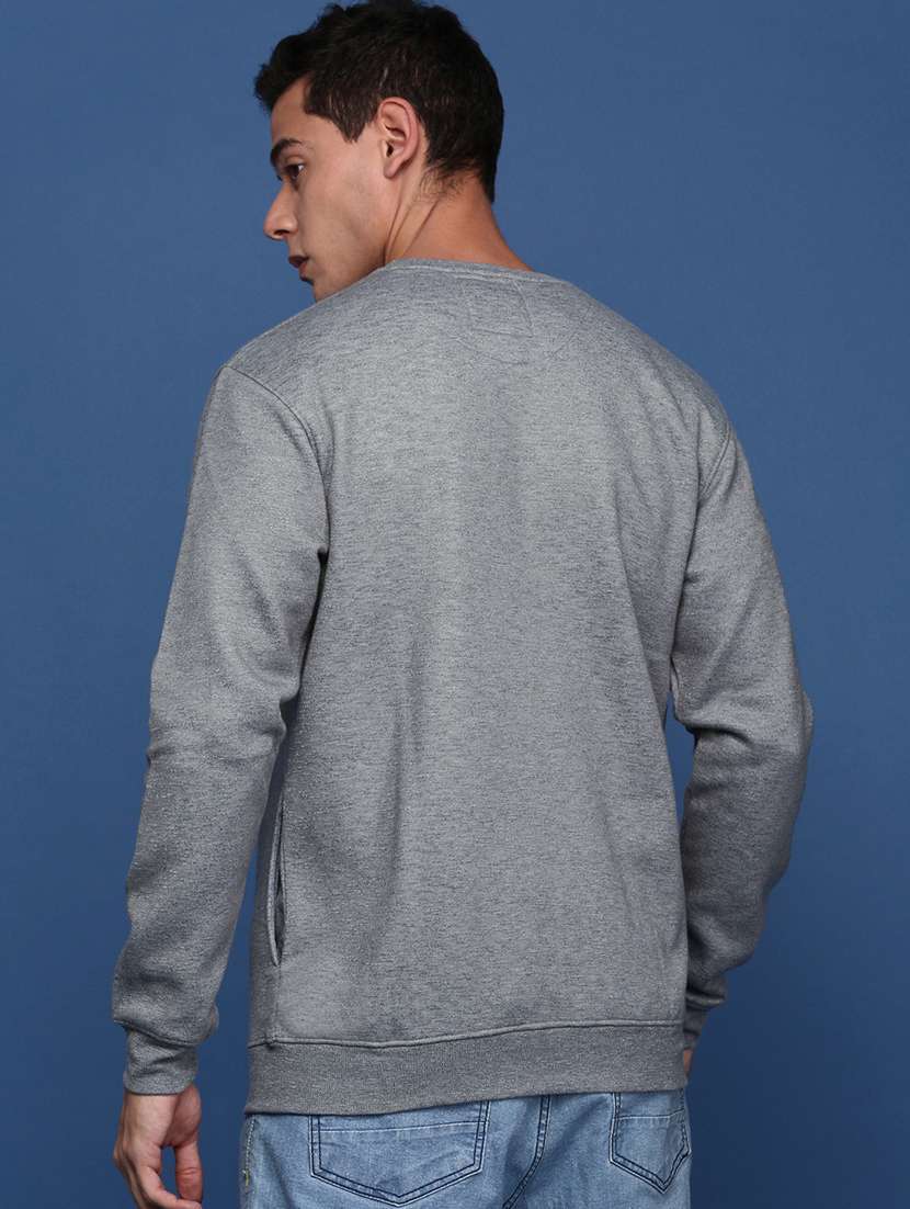 men's round neck printed sweatshirt - 21463195 -  Standard Image - 2