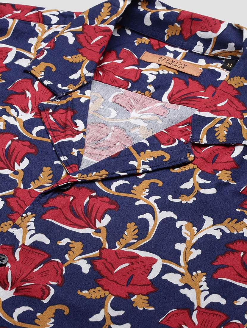 men printed shirt & shorts co-ord set - 21463211 - Standard Image - 7