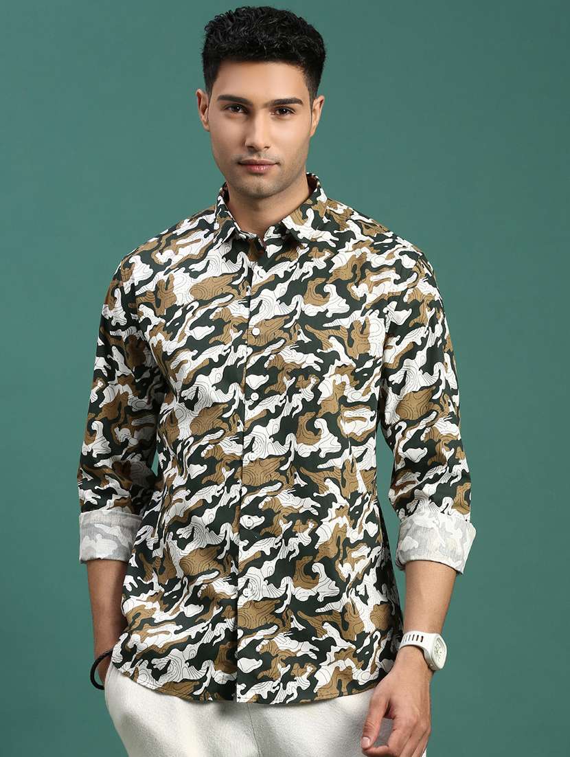 men printed casual shirt - 21463225 -  Zoom Image - 0
