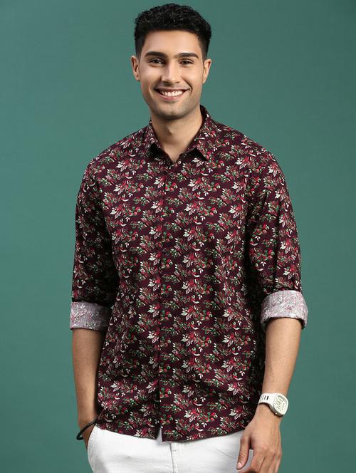 men printed casual shirt - 21463234 - Standard Image - 0