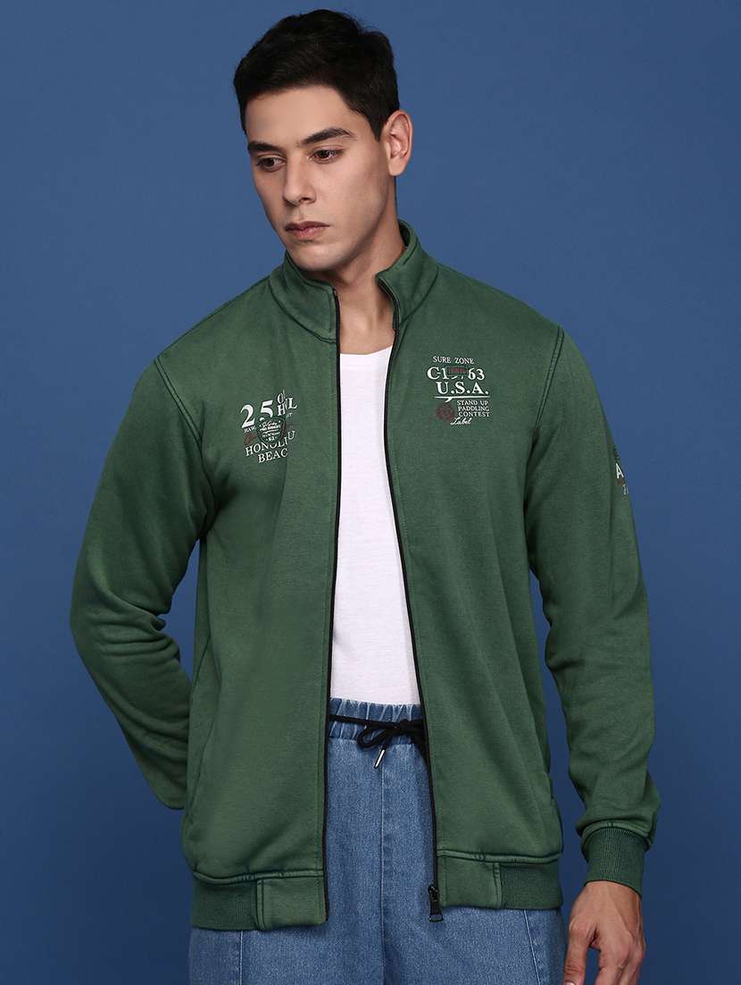 men green long sleeve casual jacket