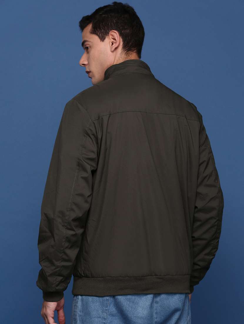 olive nylon bomber jacket - 21463287 -  Standard Image - 2