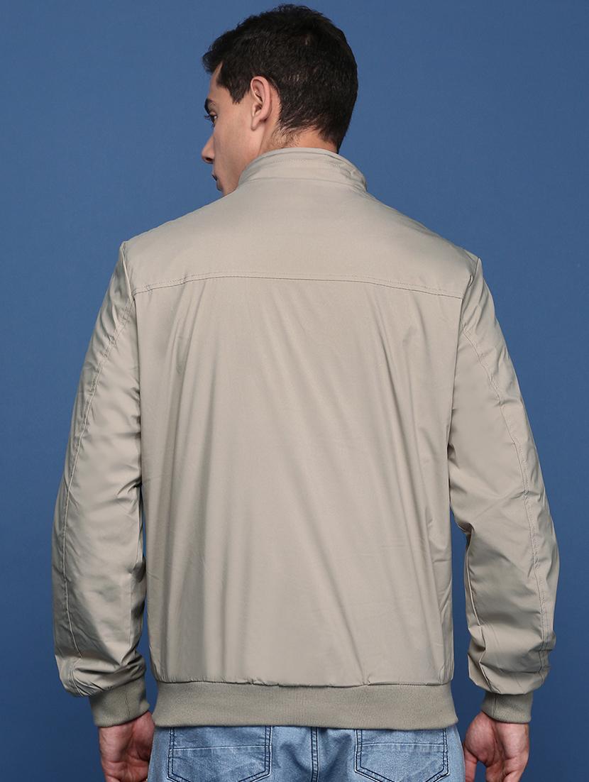 cream nylon bomber jacket - 21463288 - Standard Image - 2