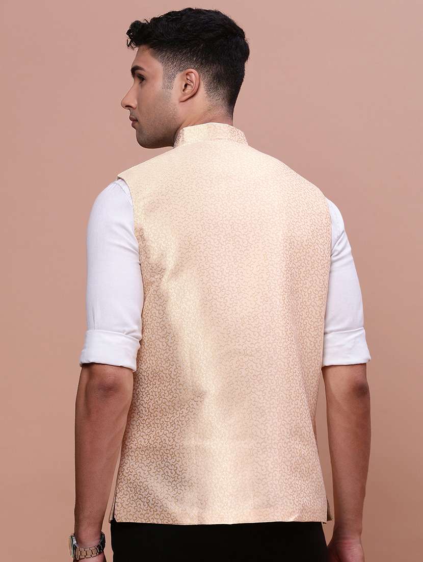 men mandrain neck nehru jacket - 21463307 -  Standard Image - 2