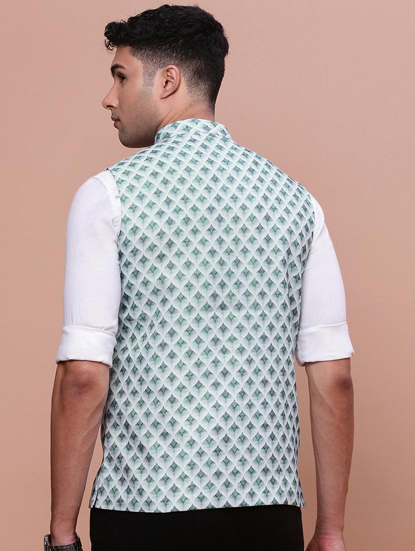men mandrain neck nehru jacket - 21463327 - Standard Image - 2