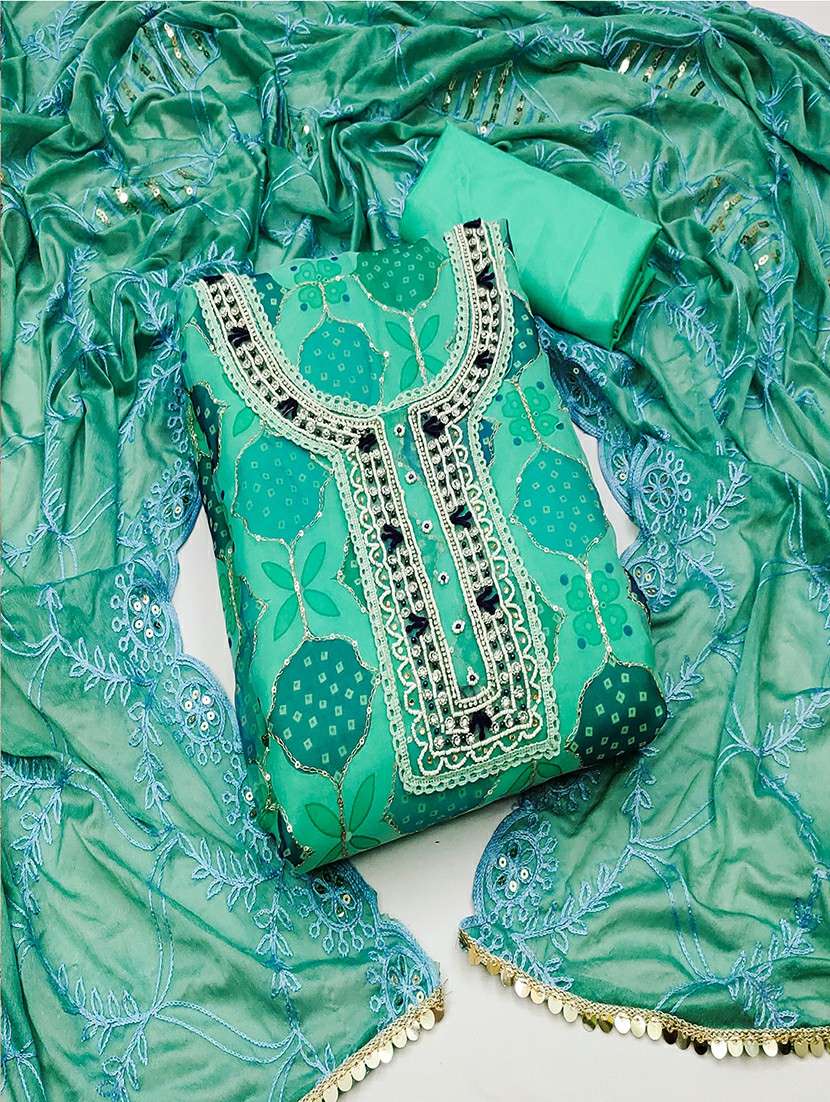 women printed unstitched suits