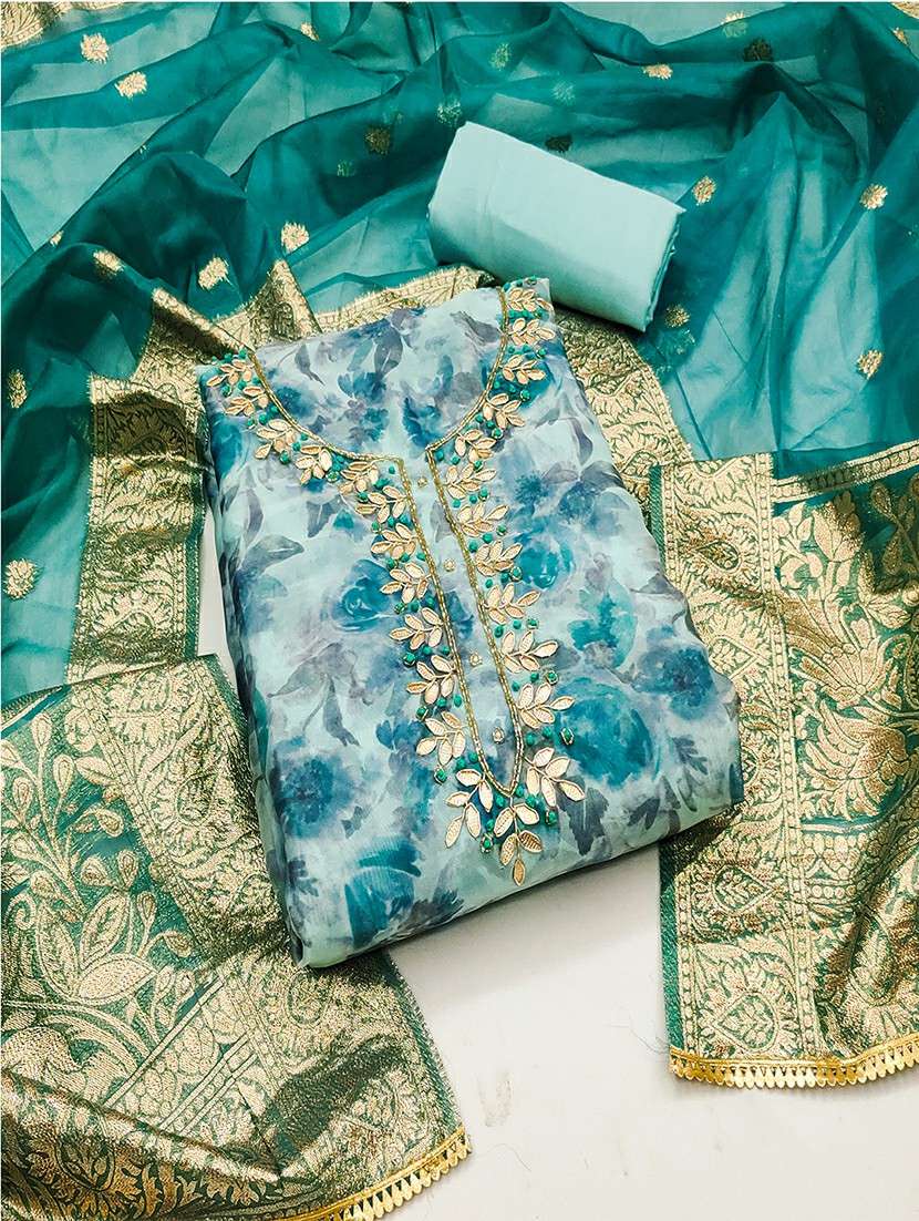 women floral printed unstitched suits