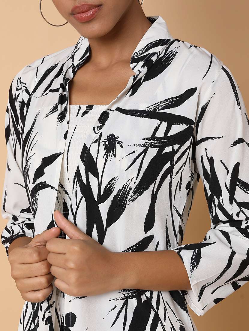 women white viscose full leg jumpsuit with shrug - 21463482 -  Standard Image - 7