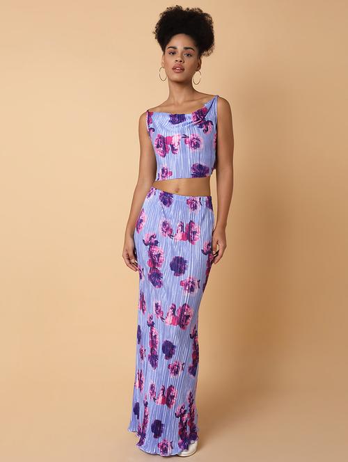 women printed top and skirt co-ord set - 21463498 -  Standard Image - 0