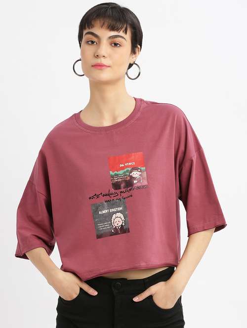 women printed boxy t-shirt - 21463556 -  Standard Image - 0