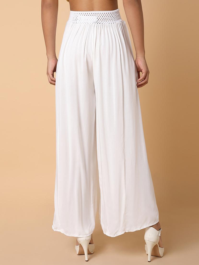 white cotton trousers - 21463595 - Standard Image - 2