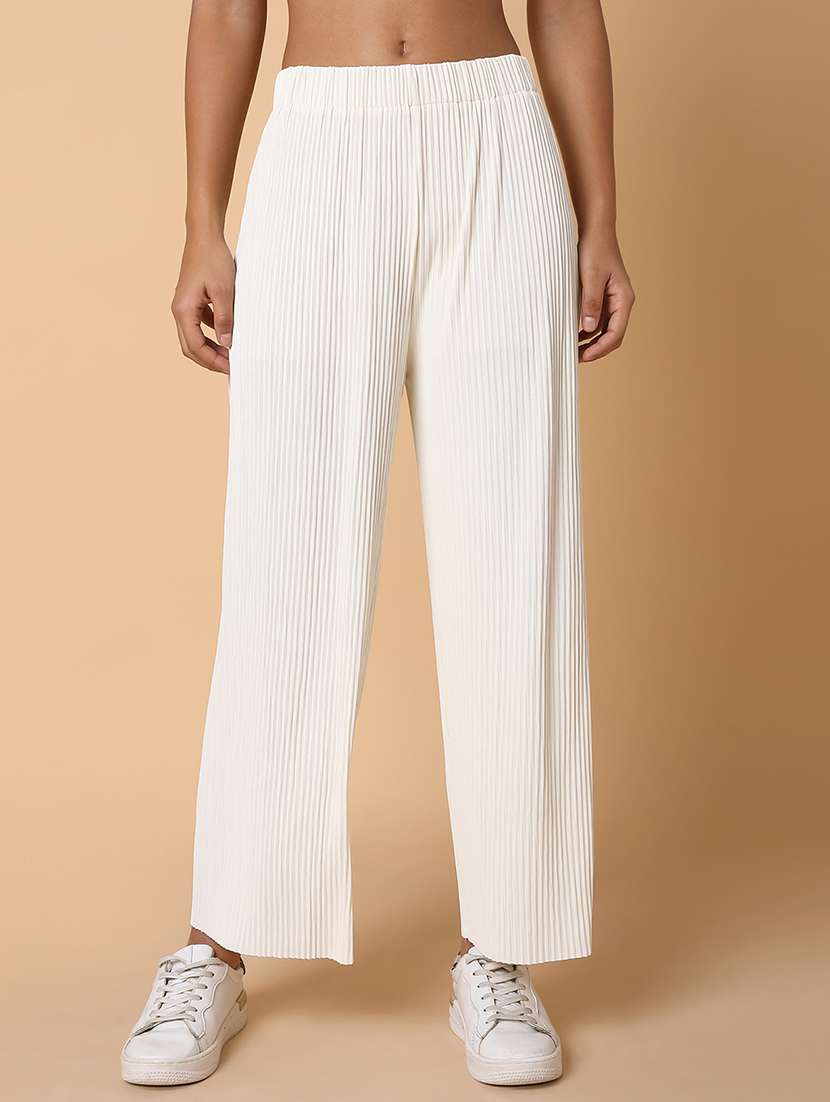 cream lycra trousers