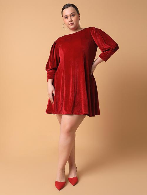 women plus size printed a-line dress - 21463627 - Standard Image - 0