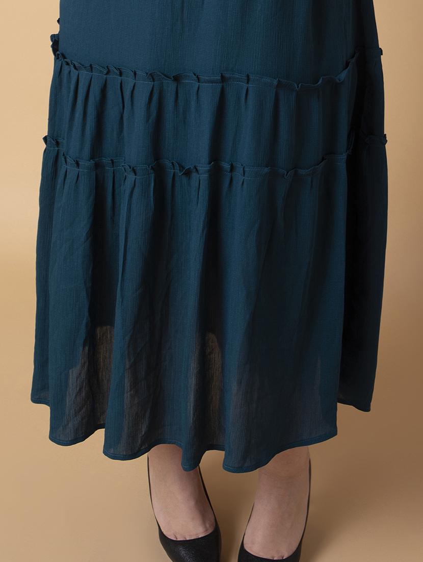 women plus size solid tiered dress - 21463631 - Standard Image - 7