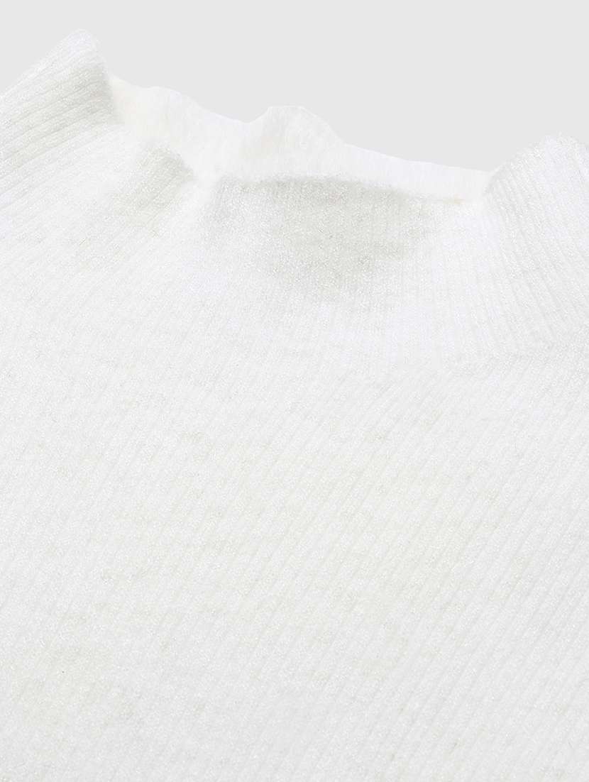 women solid long sleeves high neck pullover - 21463712 -  Standard Image - 7