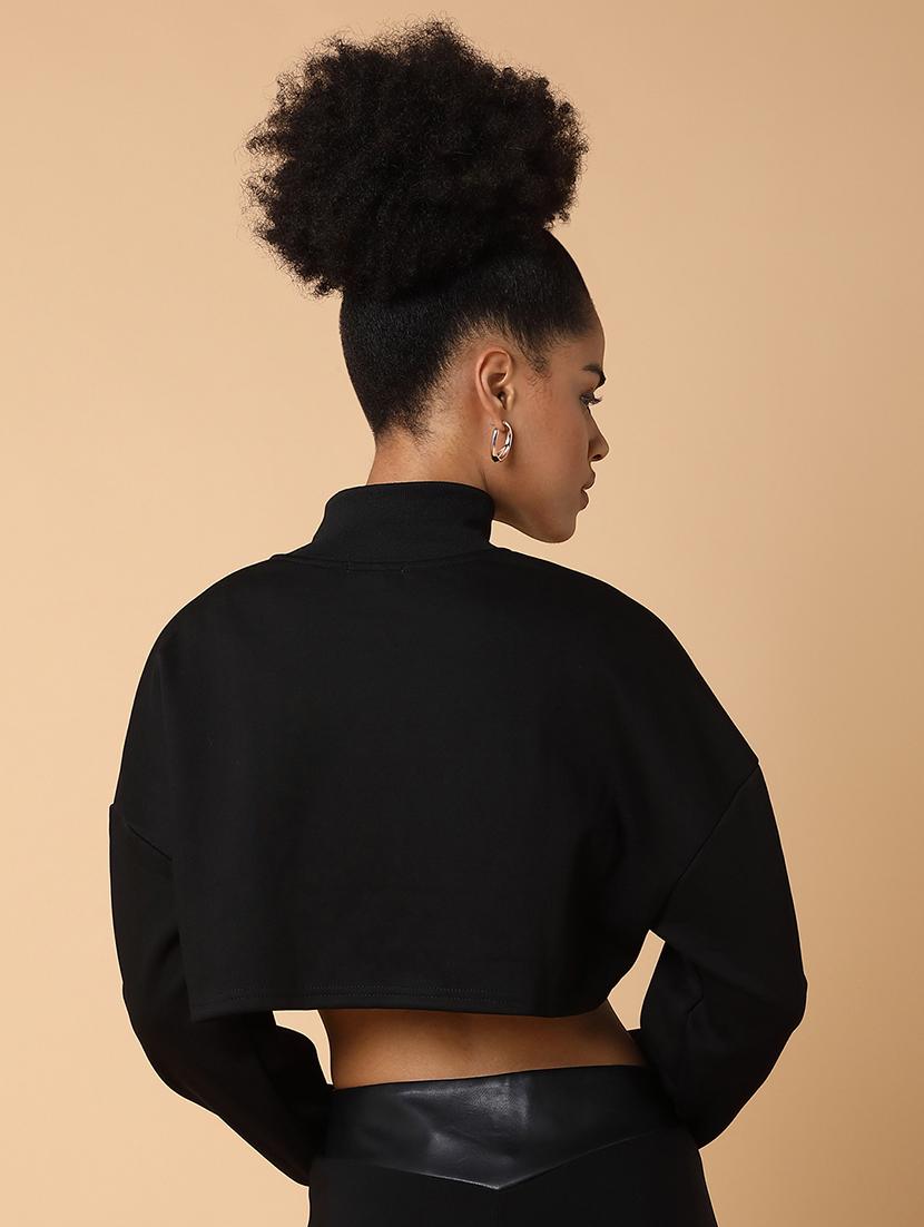 women solid long sleeves crop summer jacket - 21463716 - Standard Image - 2