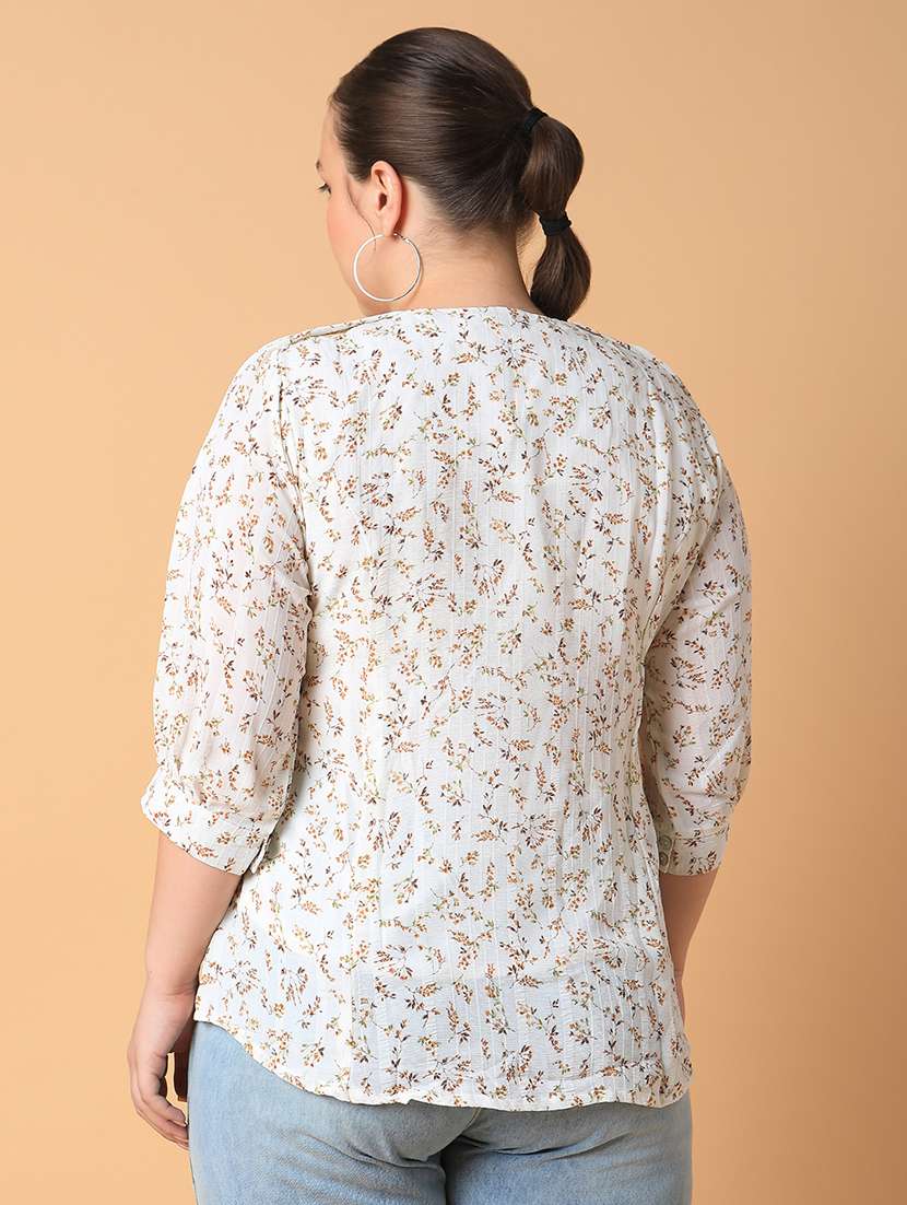 women plus size printed regular fit top - 21463721 -  Standard Image - 2