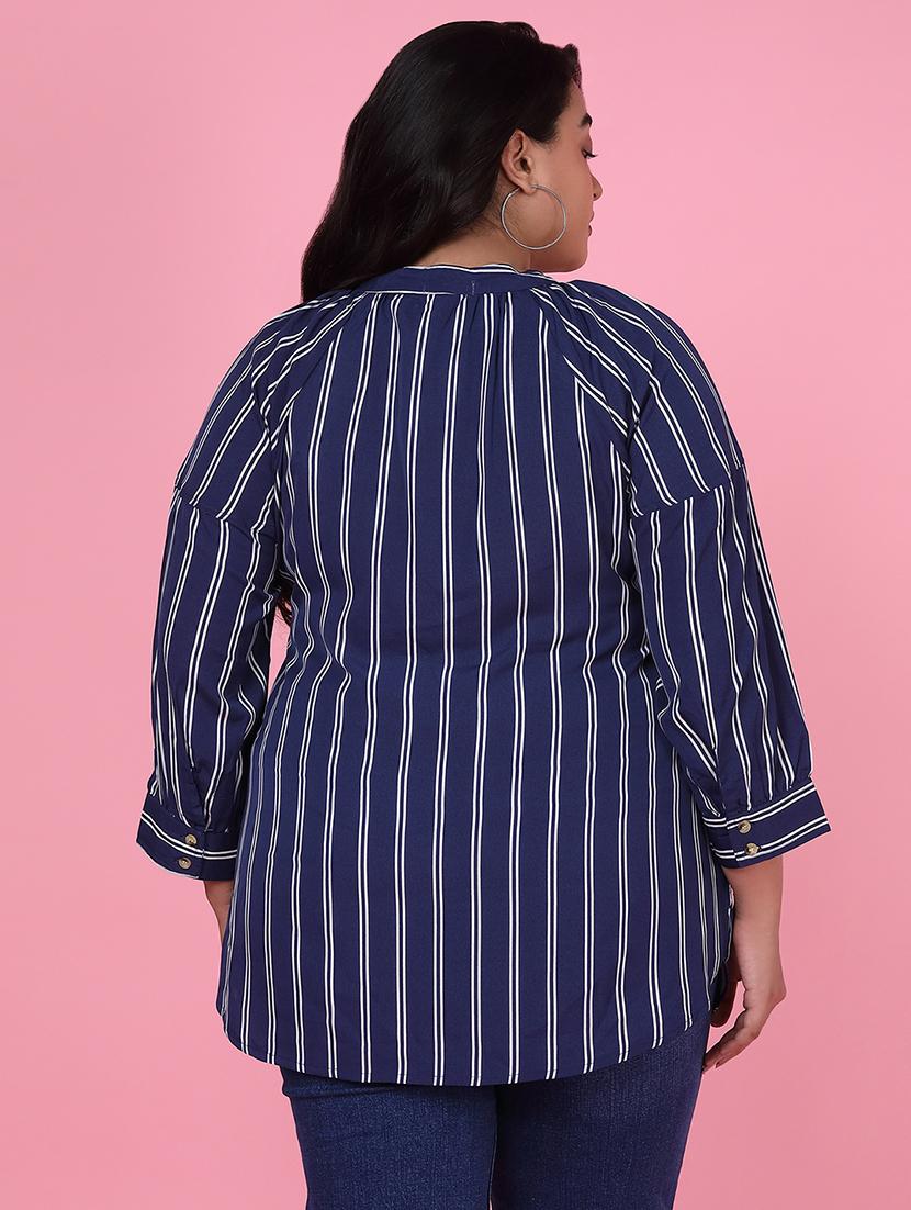 women plus size printed regular fit top - 21463732 - Standard Image - 2