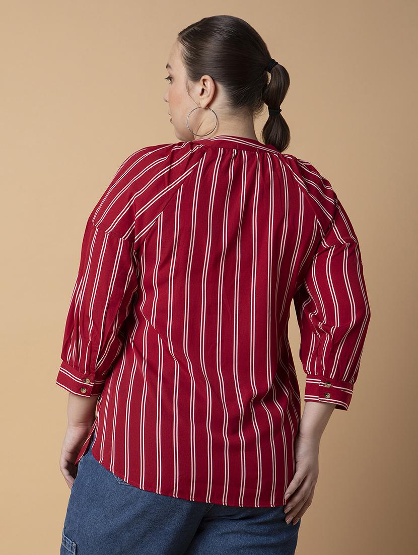 women plus size printed regular fit top - 21463733 - Standard Image - 2