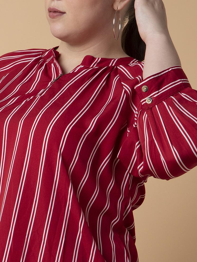 women plus size printed regular fit top - 21463733 - Standard Image - 7
