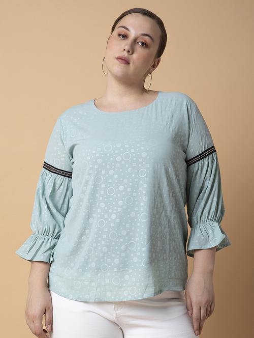 women plus size printed regular fit top - 21463737 -  Standard Image - 0