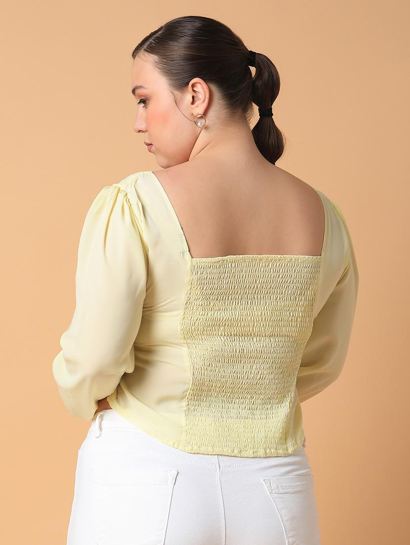 women plus size solid regular fit top - 21463765 - Standard Image - 2
