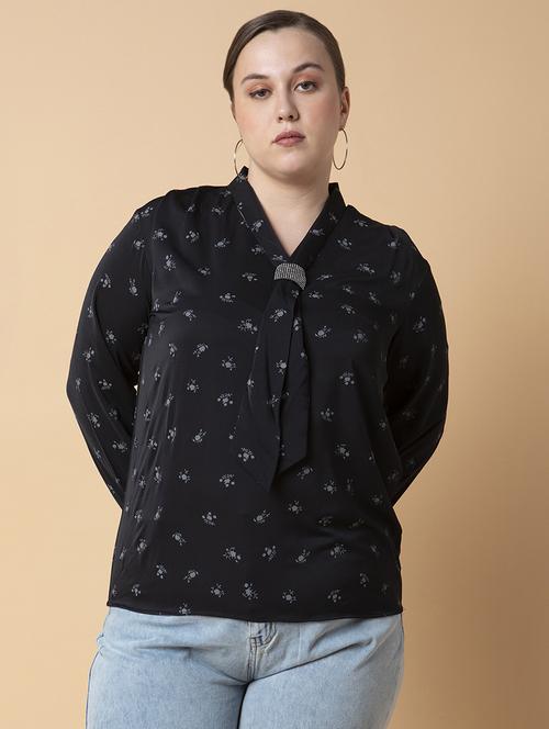 women plus size printed regular fit top - 21463768 -  Standard Image - 0