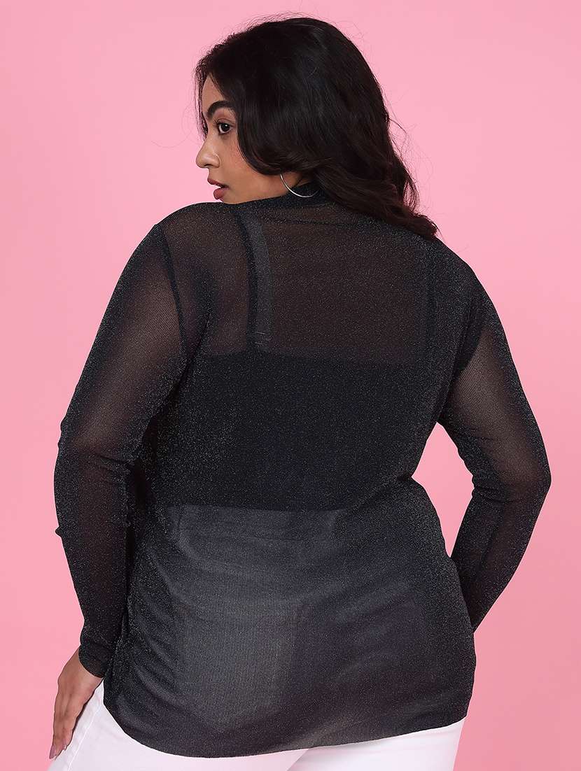 women plus size solid regular fit top - 21463775 -  Standard Image - 2