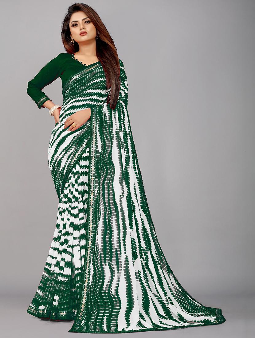 women shibori printed saree with blouse - 21465811 - Zoom Image - 0