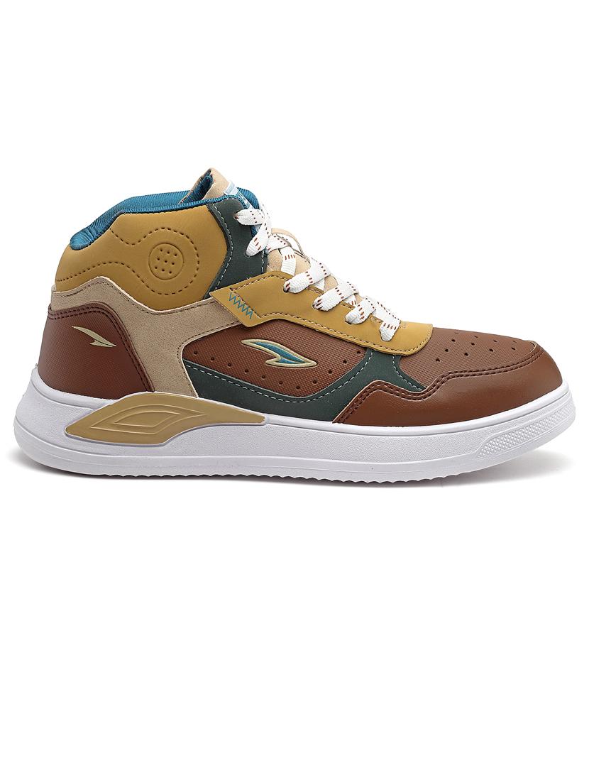 brown lace up sneakers - 21466220 - Standard Image - 2