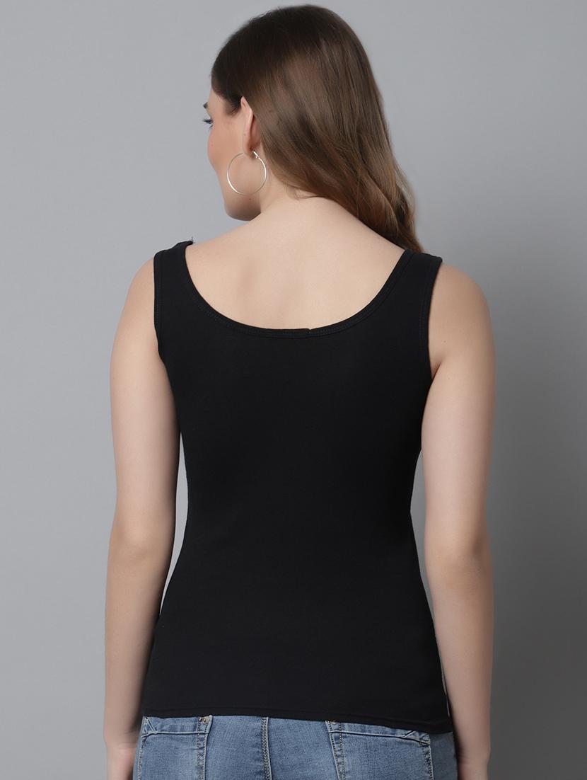 women solid cotton tank top - 21466548 - Standard Image - 2