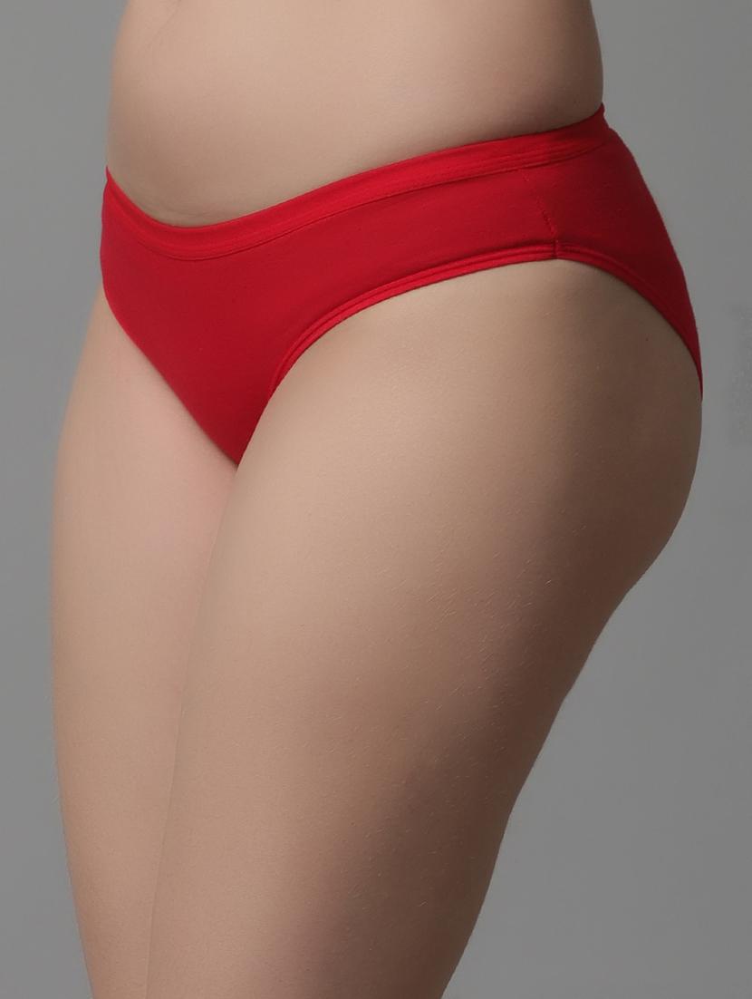 red cotton regular panty - 21466562 - Standard Image - 2