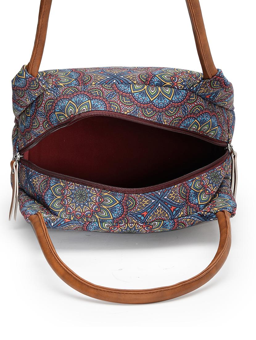 women cotton printed handbag - 21466968 - Standard Image - 2