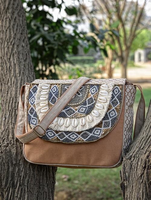women cotton printed sling bag - 21466980 - Standard Image - 0