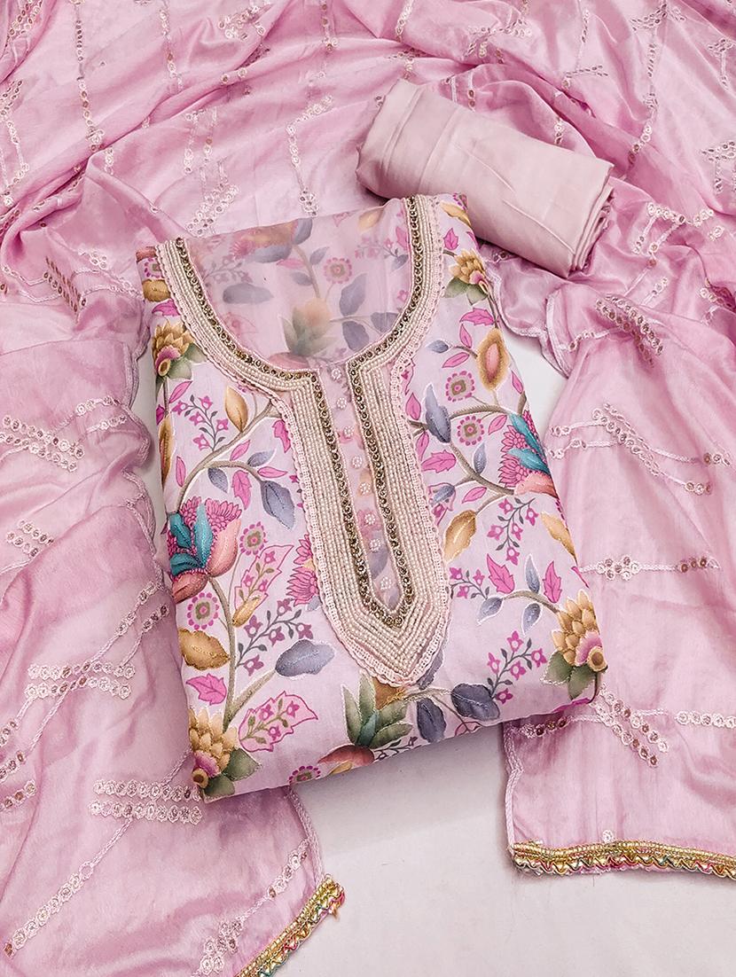 women embroidered unstitched suit set - 21467433 - Zoom Image - 0