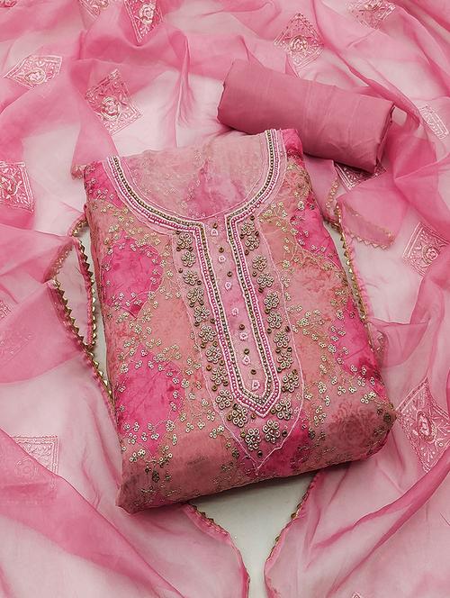 women embroidered unstitched suit set - 21467457 - Standard Image - 0