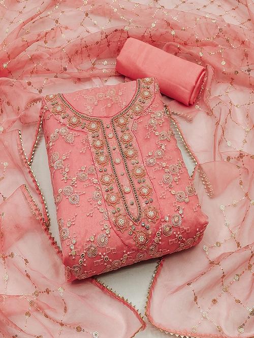 women embroidered unstitched suit set - 21467463 - Standard Image - 0