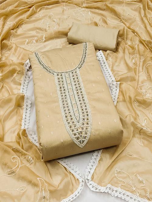 women embroidered unstitched suit set - 21467477 - Standard Image - 0