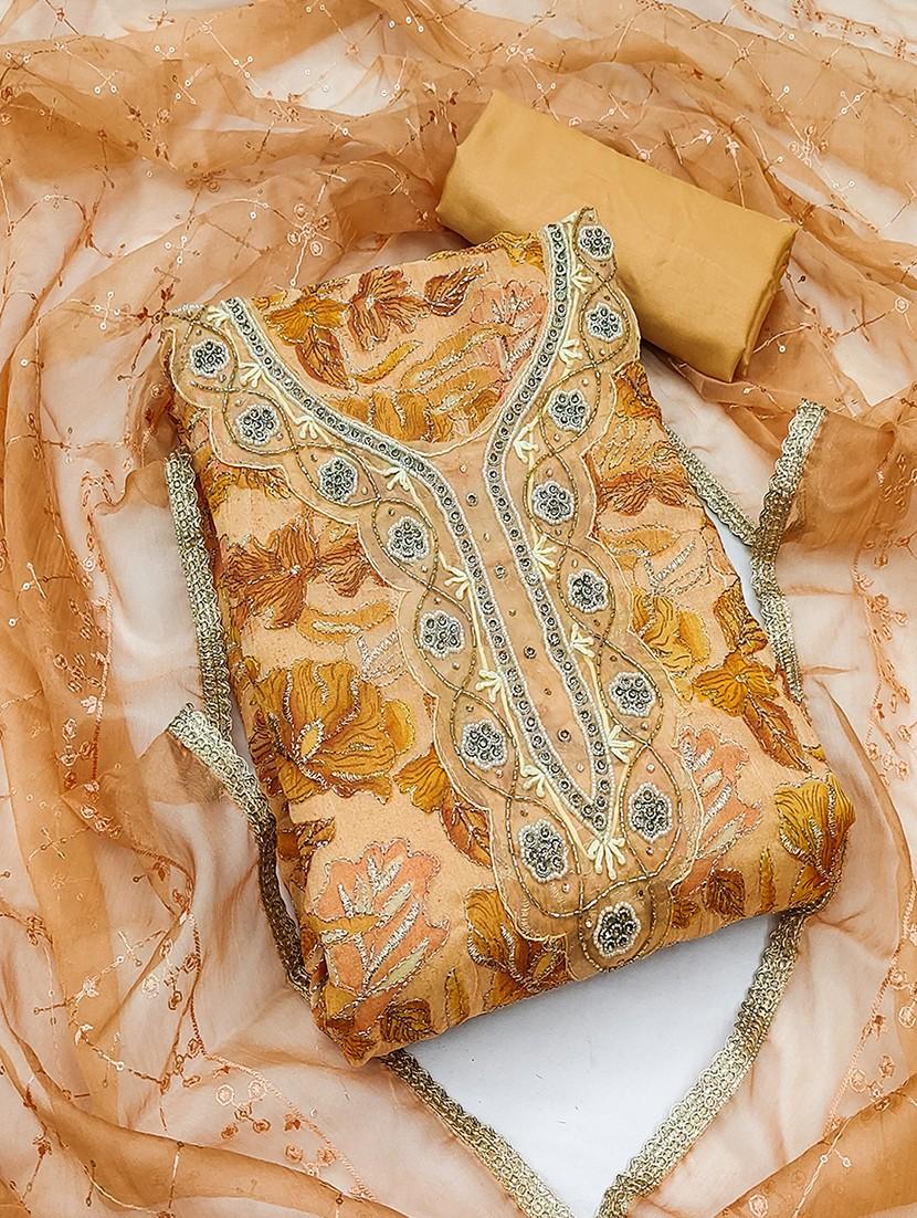 women embroidered unstitched suit set - 21467514 -  Zoom Image - 0
