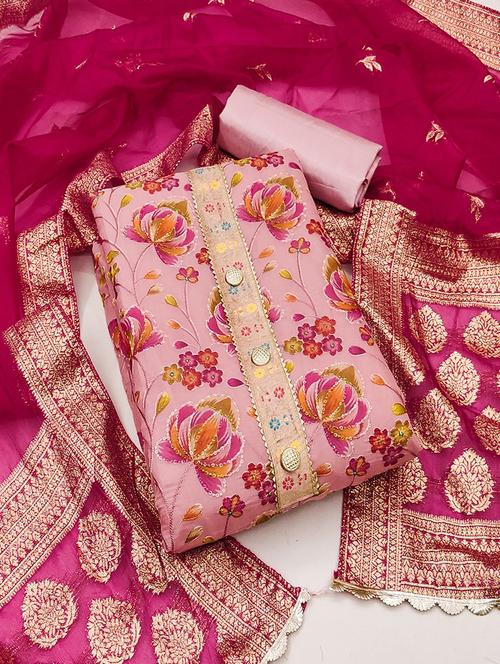 women embroidered unstitched suit set - 21467528 -  Standard Image - 0