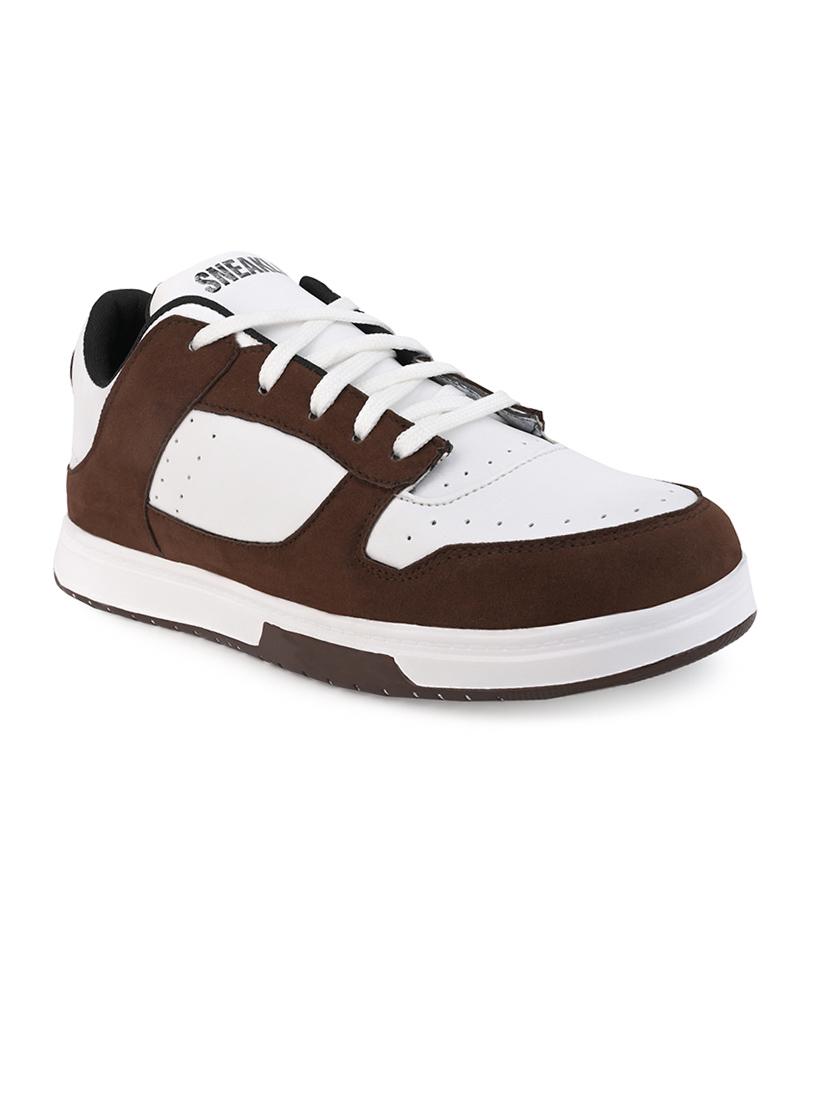 tan synthetic laceup casual shoes - 21467632 - Zoom Image - 0