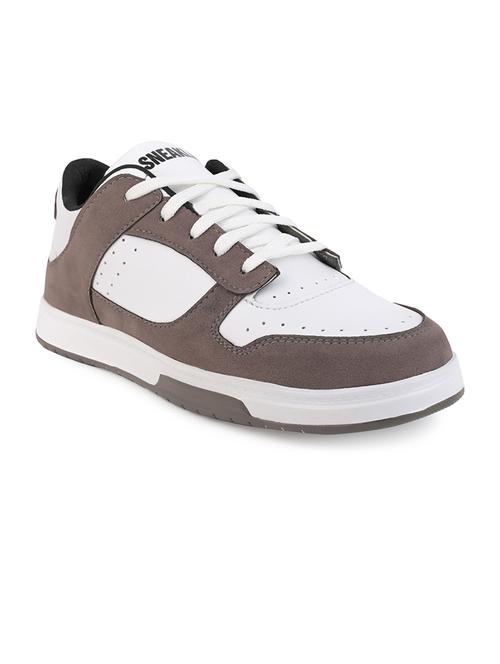 black synthetic laceup casual shoes - 21467633 -  Standard Image - 0