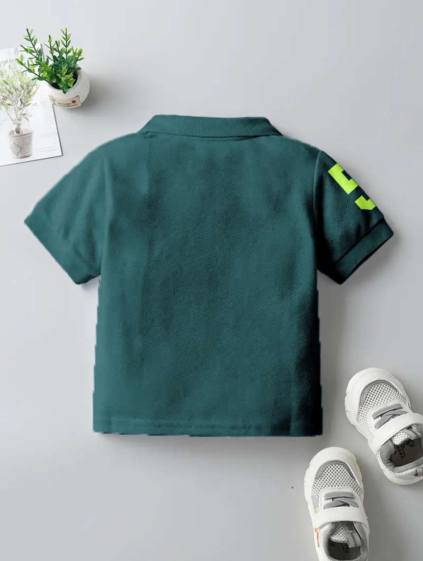 boys polo neck placement printed set of 2 casual t-shirt - 21467804 -  Standard Image - 2